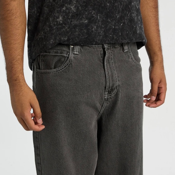 MENS BAGGY BLACK SKATER JEANS - Picture 3 of 3